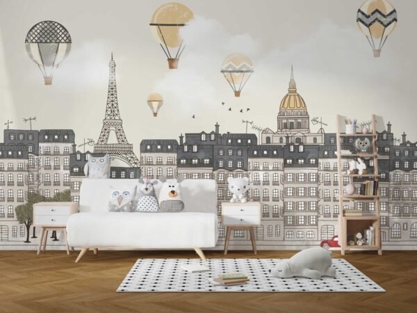 Air Balloons in a city