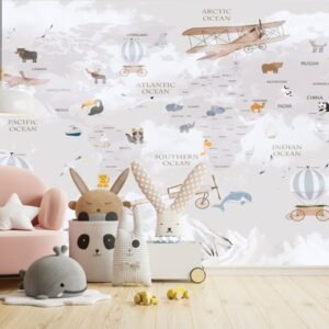 World Map - Air balloons