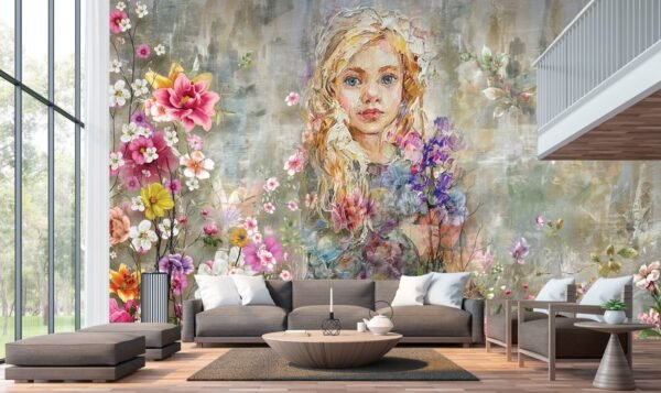Artistic little girl portrait
